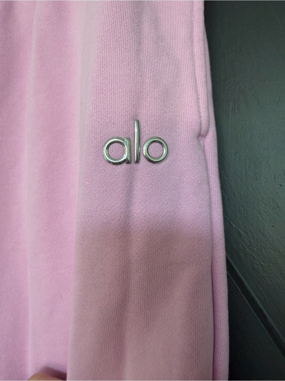 ALO Yoga Accolade Straight Leg Sweatpant in Candy Heart Pink, Size Large - Picture 6 of 10